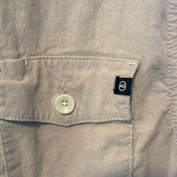 Ag Adriano Goldschmied Men's Tan Shirt Jacket - Picture 6 of 9